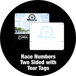 Show details for Race Numbers Two Sided with Tear Tags