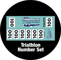 Picture of Triathlon Number Set (paper adhesive)