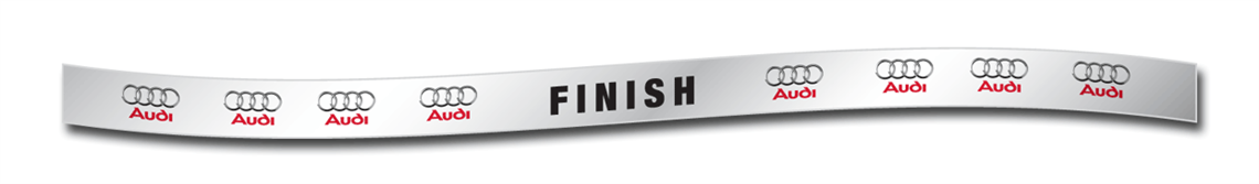 5 Red Ribbon Loops, 100 pieces - Finish Line Custom Finishing